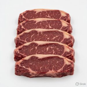 BEEF: STRIPLOIN SR+ MSA 400G 5 PACK 2KG