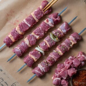 LAMB: SKEWERS 60G (20) 1.2KG