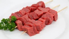BEEF: SKEWERS 60G (20) FRZ 1.2KG
