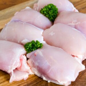 CHICKEN: THIGH SKIN OFF FRZ 2KG