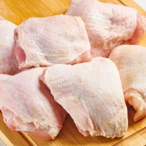 CHICKEN: THIGH SKIN ON FRZ 2KG PACK