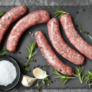 SAUSAGE BEEF TOMATO, ONION & BASIL THIN 2KG